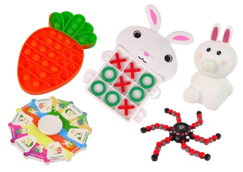 Zestaw Zabawek Wielkanocnych Fidget Toys Antystresowe 24 Elementów LEAN Toys Zestaw Zabawek Wielkanocnych Fidget Toys Antystresowe 24 Elementów LEAN Toys