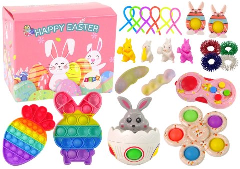 Zestaw Zabawek Wielkanocnych Fidget Toys Pop It 25 Elementów LEAN Toys Zestaw Zabawek Wielkanocnych Fidget Toys Pop It 25 Elementów LEAN Toys