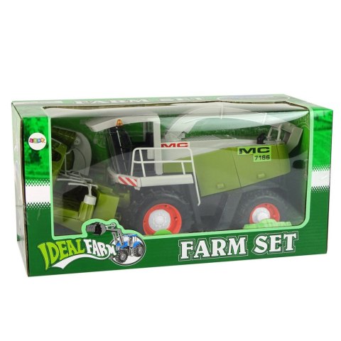 Zielony Kombajn Ruchome Części Duży Heder do Kukurydzy MC 7166 LEAN Toys Zielony Kombajn Ruchome Części Duży Heder do Kukurydzy MC 7166 LEAN Toys