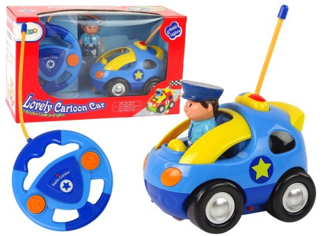 Auto Dla Malucha Policja Zdalnie Sterowane R/C Światło Dźwięk LEAN Toys Auto Dla Malucha Policja Zdalnie Sterowane R/C Światło Dźwięk LEAN Toys