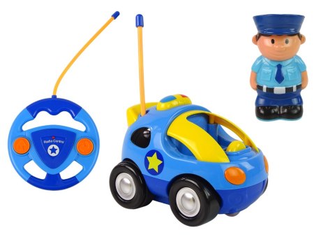 Auto Dla Malucha Policja Zdalnie Sterowane R/C Światło Dźwięk LEAN Toys Auto Dla Malucha Policja Zdalnie Sterowane R/C Światło Dźwięk LEAN Toys