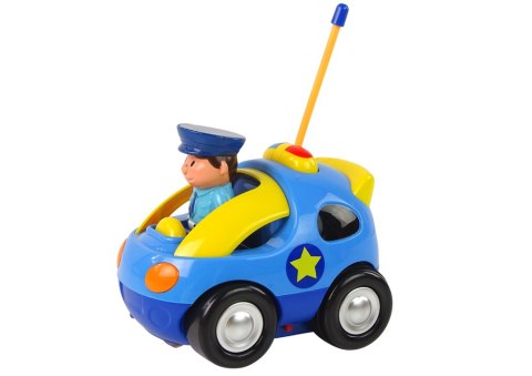 Auto Dla Malucha Policja Zdalnie Sterowane R/C Światło Dźwięk LEAN Toys Auto Dla Malucha Policja Zdalnie Sterowane R/C Światło Dźwięk LEAN Toys