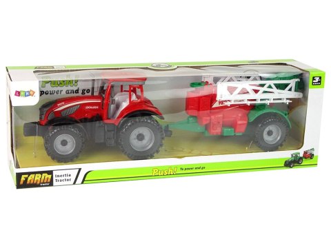 Ciągnik Rolniczy Z Opryskiwaczem Czerwony LEAN Toys Ciągnik Rolniczy Z Opryskiwaczem Czerwony LEAN Toys