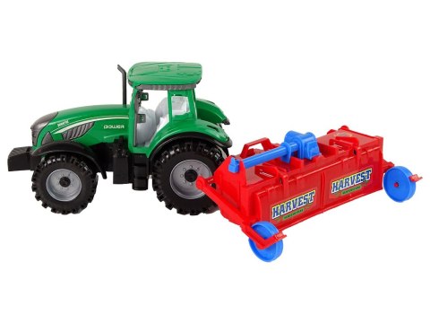 Ciągnik Z Pługiem Napęd Frykcyjny Czerwony LEAN Toys Ciągnik Z Pługiem Napęd Frykcyjny Czerwony LEAN Toys