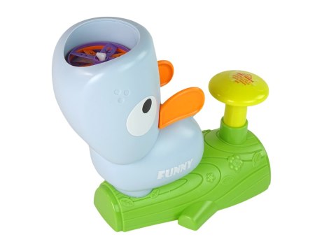 Gra Zręcznościowa Złap Frisbee Latające Dyski Katapulta Niebieska LEAN Toys Gra Zręcznościowa Złap Frisbee Latające Dyski Katapulta Niebieska LEAN Toys