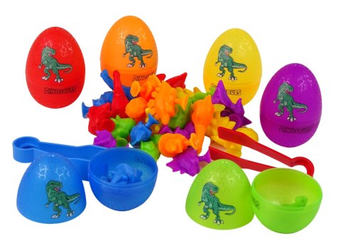 Jajka Dinozaurów Figurki Gumowe Przyssawki LEAN Toys Jajka Dinozaurów Figurki Gumowe Przyssawki LEAN Toys
