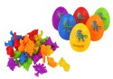 Jajka Dinozaurów Figurki Gumowe Przyssawki LEAN Toys