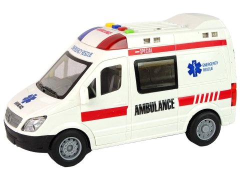 Karetka Pogotowia Światła Dźwięki Napęd Frykcyjny LEAN Toys Karetka Pogotowia Światła Dźwięki Napęd Frykcyjny LEAN Toys