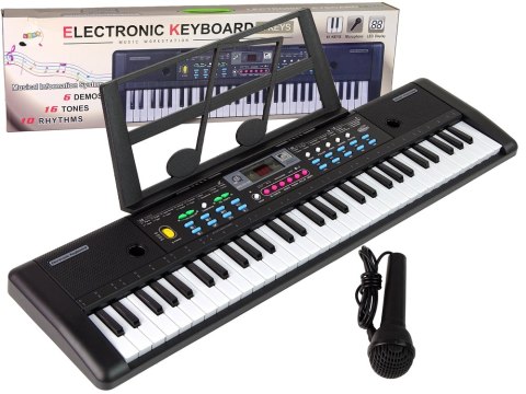 Keyboard MQ-6112 Mikrofon Uchwyt Na Nuty 61 Klawiszy LEAN Toys Keyboard MQ-6112 Mikrofon Uchwyt Na Nuty 61 Klawiszy LEAN Toys