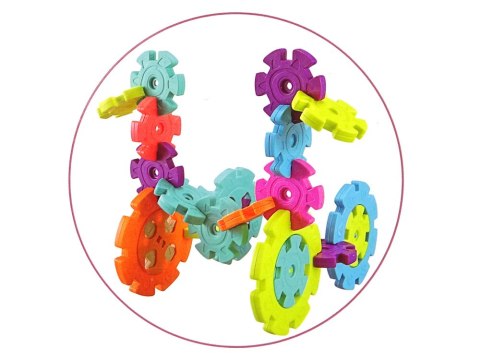Klocki Konstrukcyjne Płatki Śniegu 120 Elementów LEAN Toys Klocki Konstrukcyjne Płatki Śniegu 120 Elementów LEAN Toys