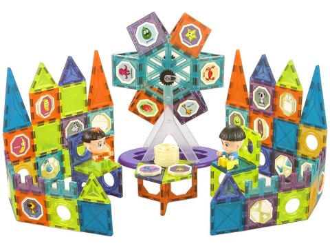 Klocki Magnetyczne Budowle 3D Diabelski Młyn 155 Elementów LEAN Toys Klocki Magnetyczne Budowle 3D Diabelski Młyn 155 Elementów LEAN Toys
