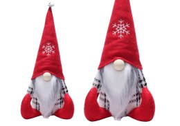 Krasnal Skrzat Świąteczny Czerwona Czapka Dzwoneczek 32cm LEAN