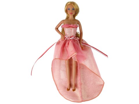 Lalka Dla Dzieci Długie Blond Włosy Szafa Buty Sukienki Akcesoria Różowa LEAN Toys Lalka Dla Dzieci Długie Blond Włosy Szafa Buty Sukienki Akcesoria Różowa LEAN Toys