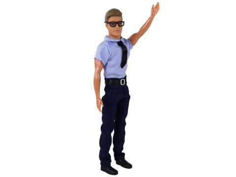 Lalka Dla Dzieci Mężczyzna Kevin Elegancki Strój Koszula Niebieska LEAN Toys Lalka Dla Dzieci Mężczyzna Kevin Elegancki Strój Koszula Niebieska LEAN Toys