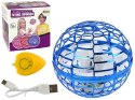 Latająca Wirująca Kula Niebieska Flynova Sterowana Ręką LED 10 cm LEAN Toys