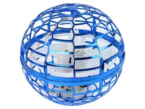 Latająca Wirująca Kula Niebieska Flynova Sterowana Ręką LED 10 cm LEAN Toys Latająca Wirująca Kula Niebieska Flynova Sterowana Ręką LED 10 cm LEAN Toys