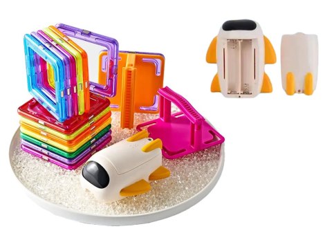 Magnetyczne Klocki Konstrukcyjne Podniebny Tor 29 Elementów LEAN Toys Magnetyczne Klocki Konstrukcyjne Podniebny Tor 29 Elementów LEAN Toys