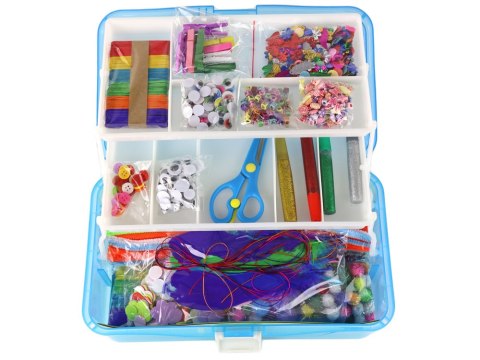 Niebieska Rozkładana Walizka Zestaw Artystyczny Kreatywny Plastyczny DIY LEAN Toys Niebieska Rozkładana Walizka Zestaw Artystyczny Kreatywny Plastyczny DIY LEAN Toys