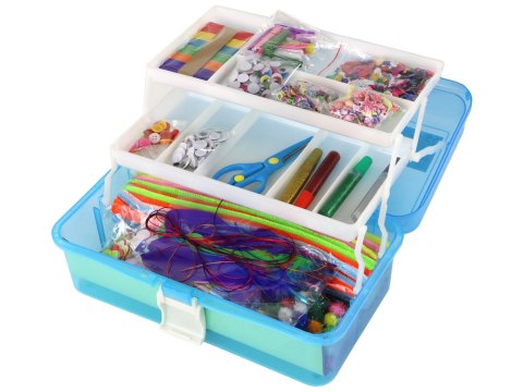 Niebieska Rozkładana Walizka Zestaw Artystyczny Kreatywny Plastyczny DIY LEAN Toys Niebieska Rozkładana Walizka Zestaw Artystyczny Kreatywny Plastyczny DIY LEAN Toys