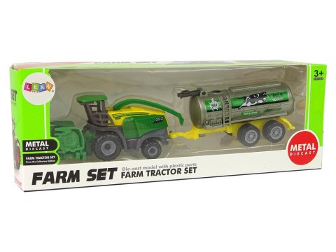 Plastikowy Pojazd Rolniczy Zielony Żółty LEAN Toys Plastikowy Pojazd Rolniczy Zielony Żółty LEAN Toys
