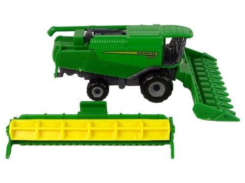 Pojazd Rolniczy Kombajn Z Przystawką Zielony Żółty LEAN Toys Pojazd Rolniczy Kombajn Z Przystawką Zielony Żółty LEAN Toys