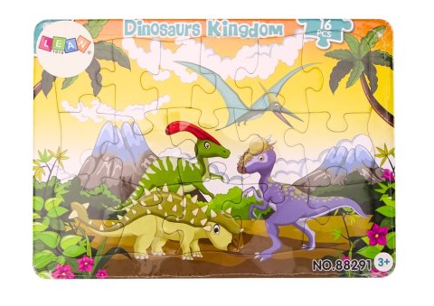 Puzzle Dla Dzieci Dinozaury Plansza Kolorowe 16 El LEAN TOYS Puzzle Dla Dzieci Dinozaury Plansza Kolorowe 16 El LEAN TOYS