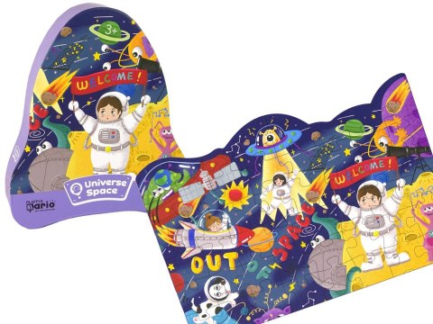 Puzzle Kosmos Ufo Planety 48 Elementów LEAN Toys Puzzle Kosmos Ufo Planety 48 Elementów LEAN Toys