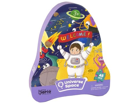 Puzzle Kosmos Ufo Planety 48 Elementów LEAN Toys Puzzle Kosmos Ufo Planety 48 Elementów LEAN Toys