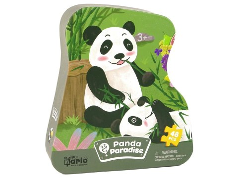 Puzzle Panda Las Bambusowy 48 Elementów LEAN Toys Puzzle Panda Las Bambusowy 48 Elementów LEAN Toys