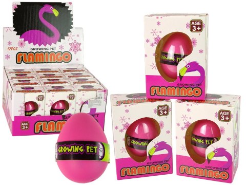 Rosnące Jajo Flaming 6cm Różowe LEAN TOYS Rosnące Jajo Flaming 6cm Różowe LEAN TOYS