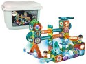 Świecąca Zjeżdżalnia Dla Kulek Klocki Magnetyczne W Pudełku 150 Elementów LEAN Toys