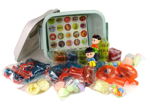 Świecąca Zjeżdżalnia Dla Kulek Klocki Magnetyczne W Pudełku 150 Elementów LEAN Toys Świecąca Zjeżdżalnia Dla Kulek Klocki Magnetyczne W Pudełku 150 Elementów LEAN Toys