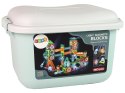 Świecąca Zjeżdżalnia Dla Kulek Klocki Magnetyczne W Pudełku 150 Elementów LEAN Toys