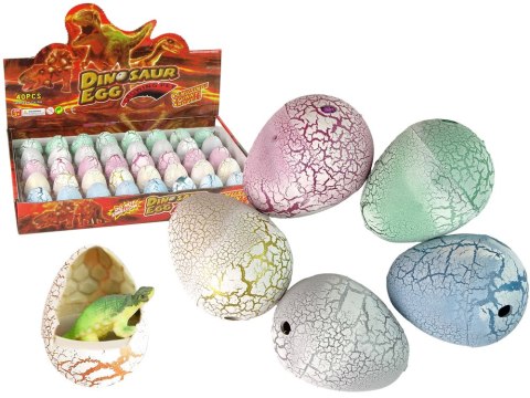 Wykluwające się Magiczne Jajko Dinozaura Rosnące 4 cm Białe LEAN TOYS Wykluwające się Magiczne Jajko Dinozaura Rosnące 4 cm Białe LEAN TOYS