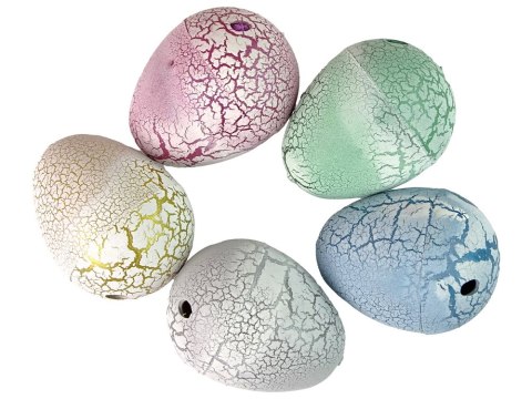 Wykluwające się Magiczne Jajko Dinozaura Rosnące 4 cm Białe LEAN TOYS Wykluwające się Magiczne Jajko Dinozaura Rosnące 4 cm Białe LEAN TOYS
