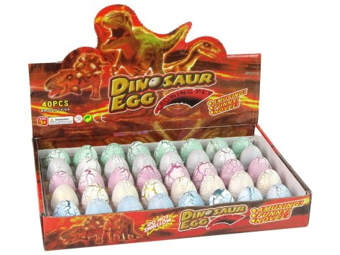 Wykluwające się Magiczne Jajko Dinozaura Rosnące 4 cm Białe LEAN TOYS Wykluwające się Magiczne Jajko Dinozaura Rosnące 4 cm Białe LEAN TOYS