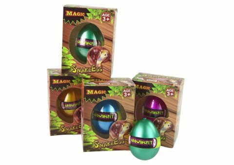 Wykluwające się Rosnące Magiczne Jajko Węże 6cm LEAN TOYS Wykluwające się Rosnące Magiczne Jajko Węże 6cm LEAN TOYS