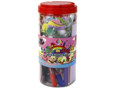 Zestaw Artystyczny Kreatywny Plastyczny W Słoiku DIY LEAN Toys Zestaw Artystyczny Kreatywny Plastyczny W Słoiku DIY LEAN Toys