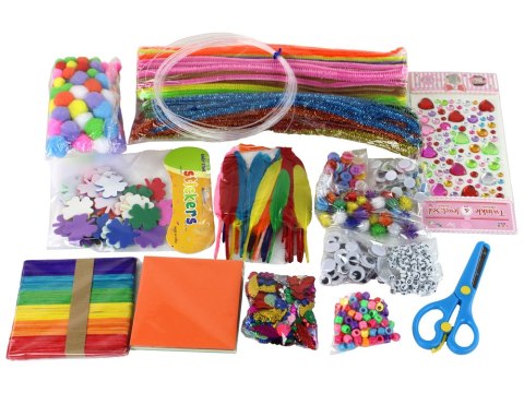 Zestaw DIY Kreatywny Artystyczny 1200 Elementów Mały Artysta LEAN Toys Zestaw DIY Kreatywny Artystyczny 1200 Elementów Mały Artysta LEAN Toys