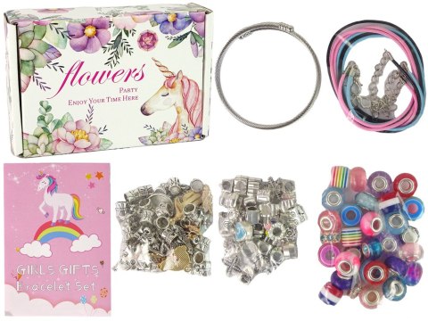 Zestaw Do Robienia Bransoletek DIY 90 Koralików LEAN Toys Zestaw Do Robienia Bransoletek DIY 90 Koralików LEAN Toys
