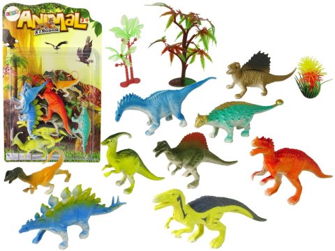 Zestaw Figurek Dinozaurów 9 sztuk Kolorowe LEAN Toys Zestaw Figurek Dinozaurów 9 sztuk Kolorowe LEAN Toys