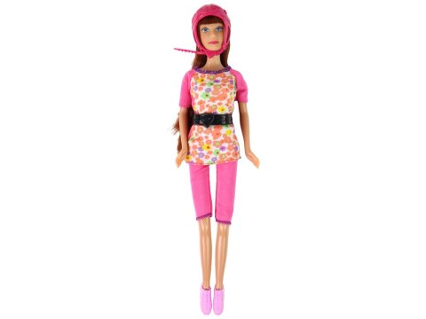 Zestaw Lalek Lucy Różowy Hulajnoga Deskorolka Kaski LEAN Toys Zestaw Lalek Lucy Różowy Hulajnoga Deskorolka Kaski LEAN Toys