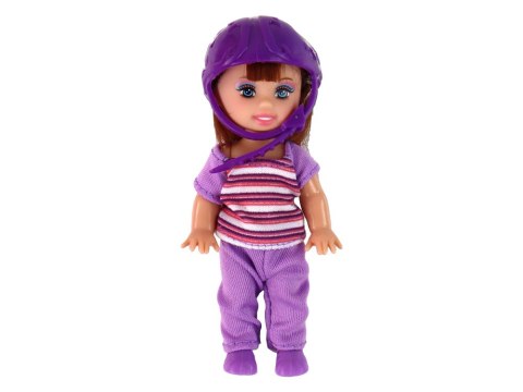 Zestaw Lalek Lucy Różowy Hulajnoga Deskorolka Kaski LEAN Toys Zestaw Lalek Lucy Różowy Hulajnoga Deskorolka Kaski LEAN Toys