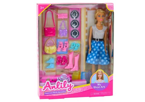Zestaw Lalka Anlily Ubrania Akcesoria Dodatki LEAN Toys Zestaw Lalka Anlily Ubrania Akcesoria Dodatki LEAN Toys