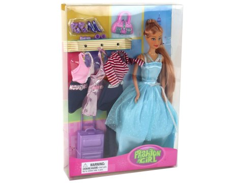 Zestaw Lalka Z Przebraniem Walizka Torebka Przygoda LEAN Toys Zestaw Lalka Z Przebraniem Walizka Torebka Przygoda LEAN Toys