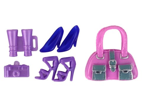 Zestaw Lalka Z Przebraniem Walizka Torebka Przygoda LEAN Toys Zestaw Lalka Z Przebraniem Walizka Torebka Przygoda LEAN Toys