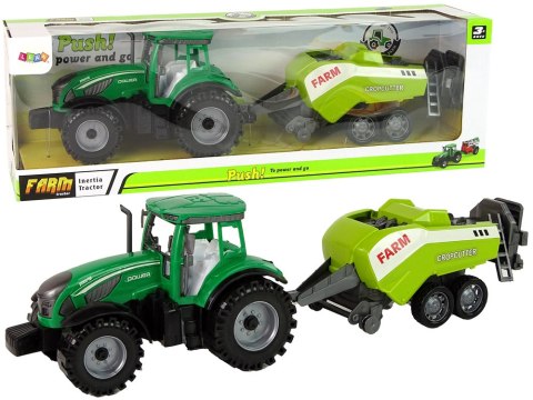 Zielony Ciągnik Rolniczy Siewnik Napęd Frykcyjny LEAN Toys Zielony Ciągnik Rolniczy Siewnik Napęd Frykcyjny LEAN Toys