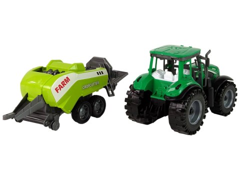 Zielony Ciągnik Rolniczy Siewnik Napęd Frykcyjny LEAN Toys Zielony Ciągnik Rolniczy Siewnik Napęd Frykcyjny LEAN Toys