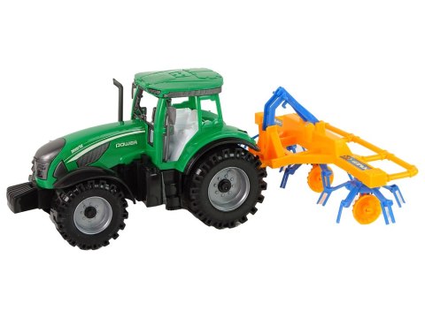 Zielony Ciągnik, Zgrabiarka Napęd Frykcyjny LEAN Toys Zielony Ciągnik, Zgrabiarka Napęd Frykcyjny LEAN Toys
