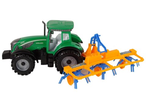 Zielony Ciągnik, Zgrabiarka Napęd Frykcyjny LEAN Toys Zielony Ciągnik, Zgrabiarka Napęd Frykcyjny LEAN Toys